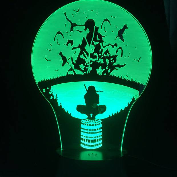Visual Illusion Anime 3D Night Light Home Bedroom Table Decoration for Children's Festival Birthday Gifts  7 Color Changes With Remote Control LED Lamp