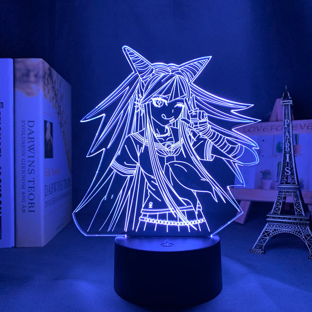 Danganronpa Led Night Light Ibuki Mioda Lamp for Bedroom Decor Kids Gift Danganronpa Acrylic 3d Lamp Ibuki Mioda