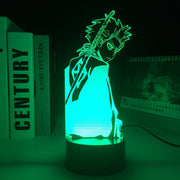 3D Night Light Anime Figure Bleach Toshiro Home Bedroom Table Decoration for Children's Festival Birthday Gifts Acrylic Bleach 7 Color Changes LED Lamp