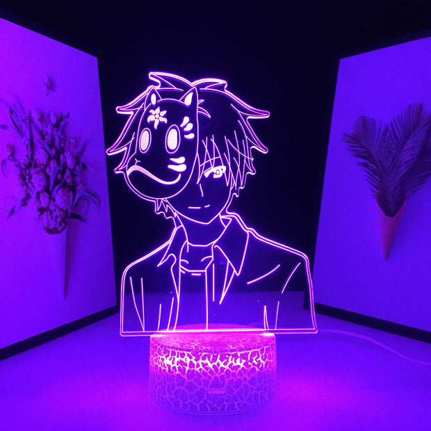 Hotarubi No Mori Anime Figure 3D LED Lamp Home Room Desk Decoration Lamp for Kids Children Birthday Gifts Colors USB Link Charging