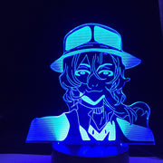 Bungo Stray Dogs Led Night Light Nakahara Chuuya For Bedroom Decor Gift Colorful Nightlight Anime Waifu 3d Lamp Nakahara Chuuya