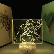 Anime Figure Inuyasha Kagome Desk Lamp Small Night Lamp Room Warm Decoration Multiple Color Changes With Remote Control