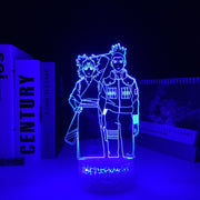 Anime Figure Temari Shikamaru 3D LED Night Light Home Bedroom Table Decoration Night Light for Children's Festival Birthday Gifts 7 Color Changes With Remote Neon Lamp
