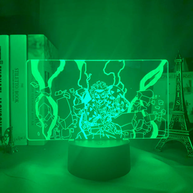 Anime Figure Kimetsu No Yaiba Zenitsu Agatsuma 3D LED Small Night Lamp Home Bedroom Desk Decoration r Children's Festival Birthday gifts