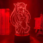 3d Lamp Anime Fate Stay Night Rin Tohsaka Night Light for Kids Room Decor Birthday Gift Manga Fate Stay Night Lamp Rin Tohsaka