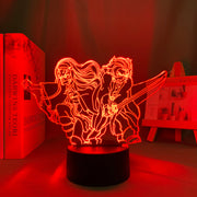 Kimetsu No Yaiba Tanjiro X Nezuko 3D LED Night Lamp Home Decor Children's Festival Birthday gifts USB link Charging Neon Lights