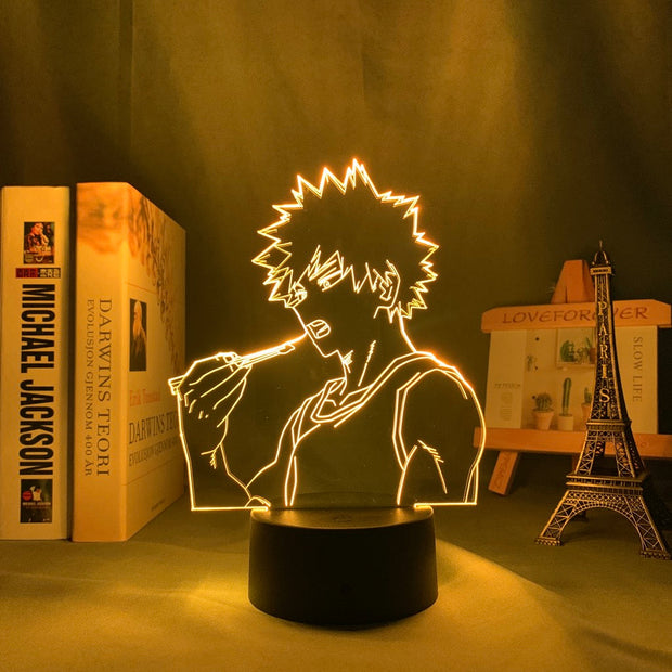 3d Led Night Lamp Bakugo My Hero Academia for Room Decor Birthday Gift Manga Gadget My Hero Academia Katsuki Bakugo Light Anime