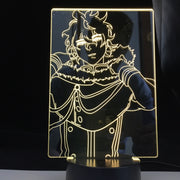 Yuno Light for Kids Child Bedroom Decor Night Light Birthday Gift Manga Gadget Black Clover Lamp 3d Lamp Anime Black Clover