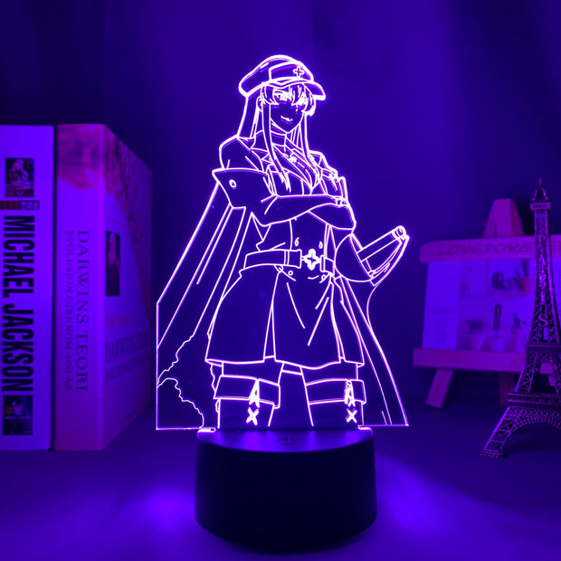 Anime 3d Lamp Akame Ga Kill Esdeath LED Night Light for Room Decor Nightlight Birthday Gift Manga Akame Ga Kill Neon Light