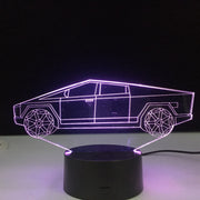 Electric Car Design 3d Illusion Led Night Light for Child Bedroom Decorative Nightlight Unique Gift for Kids Desk Lamp Dropship