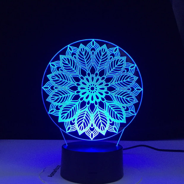 Artistic Modeling Abstract 3d Lamp 7 Color Led Night Lamps For Kids Touch Led Usb Table Lampara Lampe Baby Sleeping Nightlight