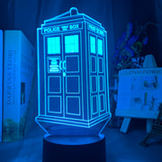 Doctor Who Call Box 3d Optical Led Night Light Lamp for Kids Bedroom Decoration Police Box Gift for Child Room Bedside Lamp