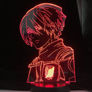 Shingeki No Kyojin 3d Light Anime Lamp Attack on Titan 4 Mikasa Ackerman Figure for Bedroom Decor Night Light Kids Birthday Gift