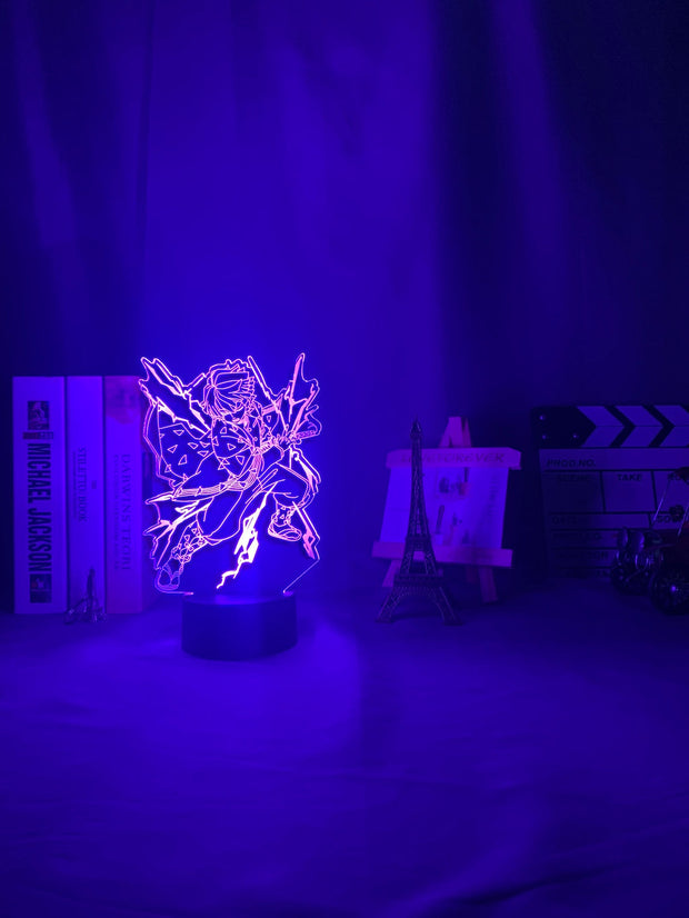 Kimetsu No Yaiba Led Night Light Anime Demon Slayer Lamp for Bedroom Decor Light Kids Child Birthday Gift Agatsuma Zenitsu Light