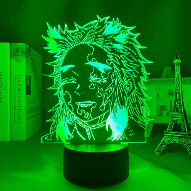 Demon Slayer Anime Home Bedroom Desk Decoration Small Night Light Children's Festival Birthday gifts3D LED Lamp