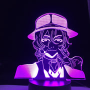 Bungo Stray Dogs Led Night Light Nakahara Chuuya For Bedroom Decor Gift Colorful Nightlight Anime Waifu 3d Lamp Nakahara Chuuya