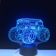 Vehicle Car 7 Colors Changing Creative Gifts 3D Led Table Lamp Usb Touch Button Vehicle Night Lights Kids Bedroom Decor Dropship
