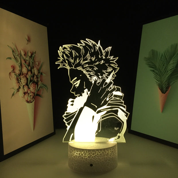 Anime 3D LED Night Light My Hero Academia Hitoshi Shinso Lamp for Bedroom Decor Birthday Gift Light Manga Gadget Table Lamp