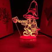 3D LED Final Fantasy Vivi Ornitier Figure  Night Light Home Bedroom Table Decoration Night Light for Children's Festival Birthday Gifts 7 Color Changes With Remote Neon Lamp