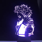 HITOSHI SHINSO MY HERO ACADEMIA 3D ANIME Night lights Lampara 16 Colors Changing Table Lamp For Christmas Gift Dropshipping