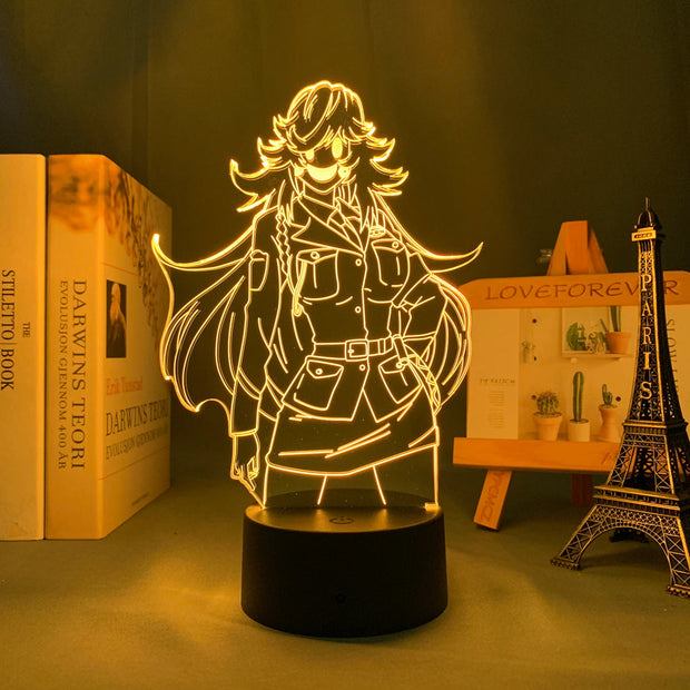 3D LED Lamp Anime Figure  High Rise Invasion Nishi Yayoi Bedroom Desk Decoration Small Night Light for Children's Festival Birthday Gifts Neon Lights With Remote