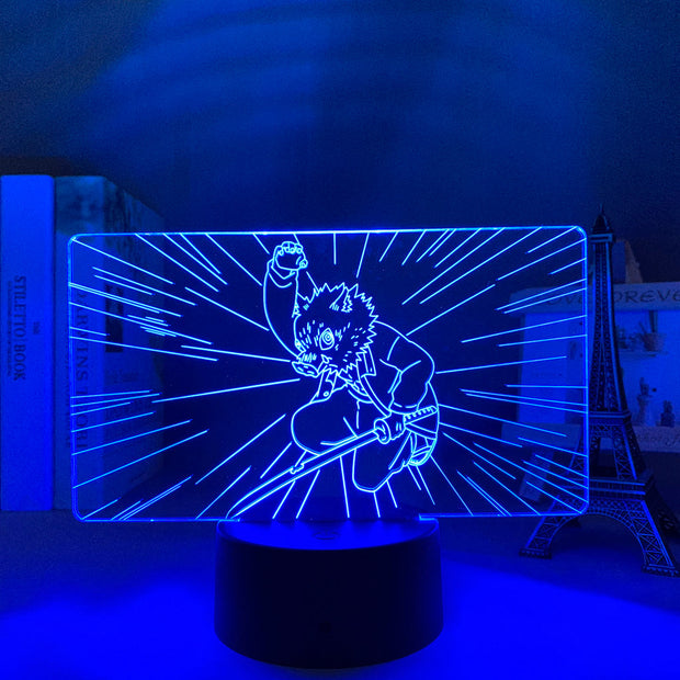 3D LED Night Lamp  Kimetsu No Yaibafor Kids Home Decor Children's Festival Birthday gifts USB link Charging Neon Lights 7 Colors