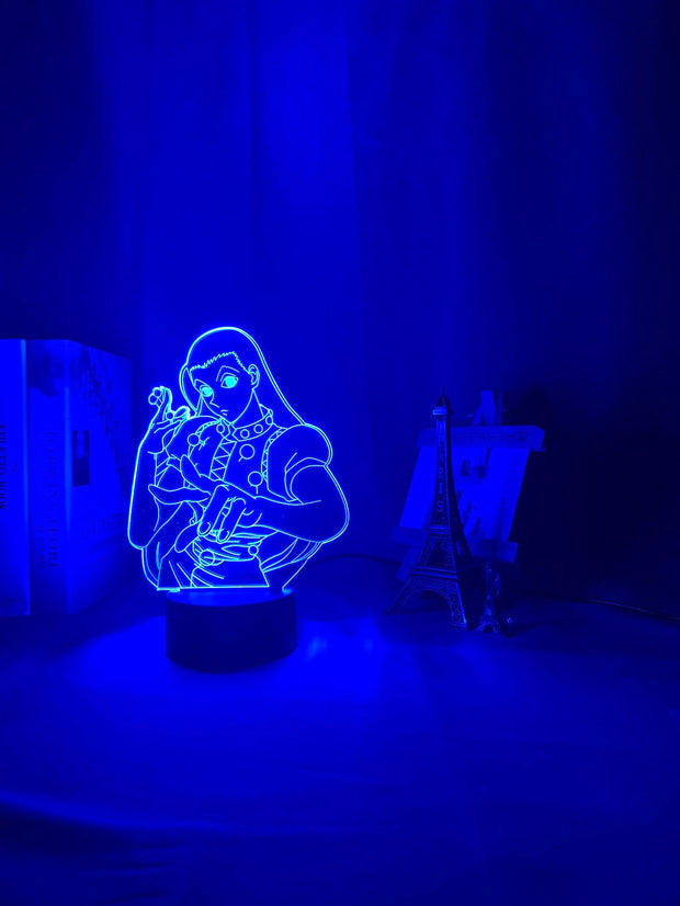 Acrylic Led Night Light Anime Hunter X Hunter Bedroom Decor Light for Kid Child Birthday Gift HXH Illumi Zoldyck Figure 3d Lamp
