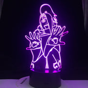 Deidara Anime Figure 3D LED Lamp one Bedroom Table Decoration Small Night Light for Children's Festival Birthday Gifts 7 Color Changes With Remote Control Night Light