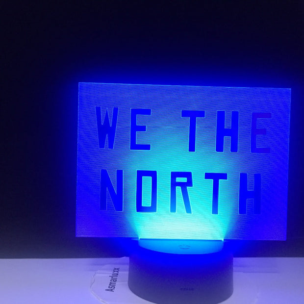 Game We The North 3D Led Night Light for Office Room Decor Nightlight Touch Switch Color Changing Atmosphere Lamp Dropshipping