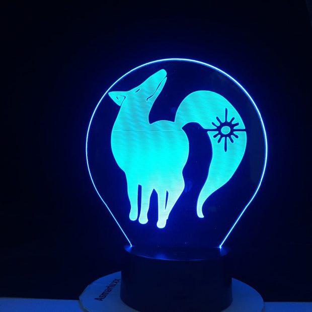 BAN FOX GREED 3d LED ANIME LAMP (THE SEVEN DEADLY SINS) Manga Gift Anime 3d Lamp Night Light Lamp Otaku Gift Fast Dropshipping