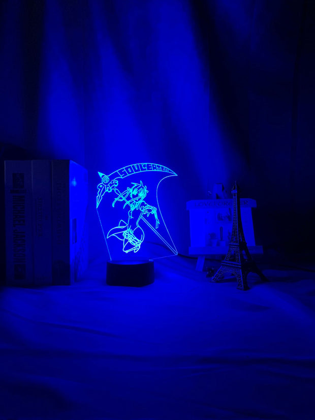 Anime Soul Eater Maka Albarn Figure Kids Led Night Light for Home Decoration Girls Room Bedside Desk 3d Lamp Gift Color Changing