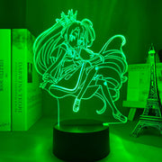 Anime No Game No Life Shiro Led Night Light for Bedroom Decor Birthday Gift Night Lamp No Game No Life Shiro Light Gadget