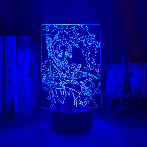 Anime Figure Kimetsu No Yaiba Shinobu Kocho 3D Lamp forHome Decor Children's Festival Birthday gifts