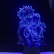 Natsu Grey and Lucy Anime Lamp Anime Fairy Tail Natsu Dragneel and Erza Scarlet Hug Night Light Led Touch Sensor Nightlight