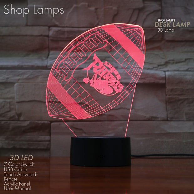 Rhinos 3D Lamp