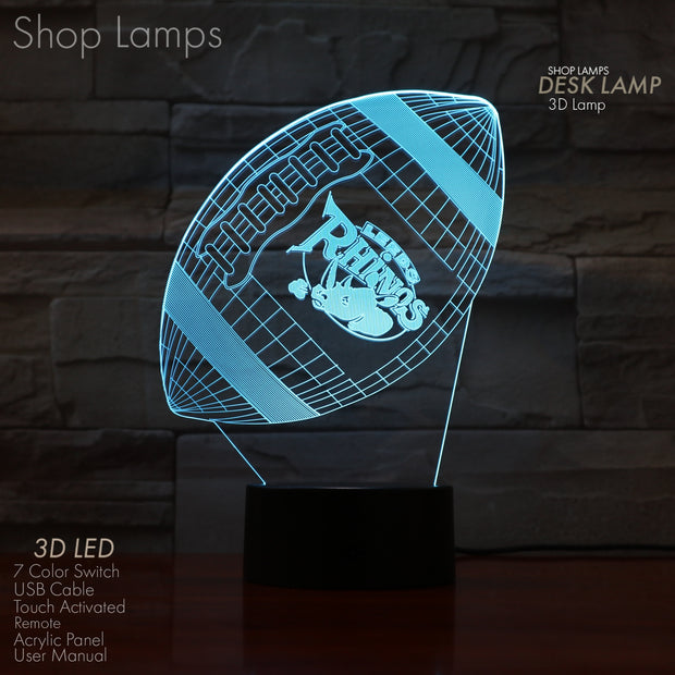 Rhinos 3D Lamp