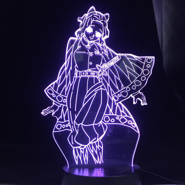 3d Lamp Anime Demon Slayer Kocho Kanae Light for Bedroom Decor Child Kids Birthday Gift Manga Kocho Kanae Lamp Kimetsu No Yaiba