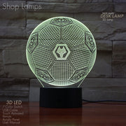 Wolves FC 3D Lamp