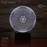Wolves FC 3D Lamp