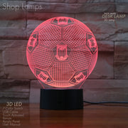Stoke City 3D Lamp