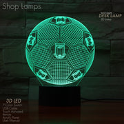 Stoke City 3D Lamp