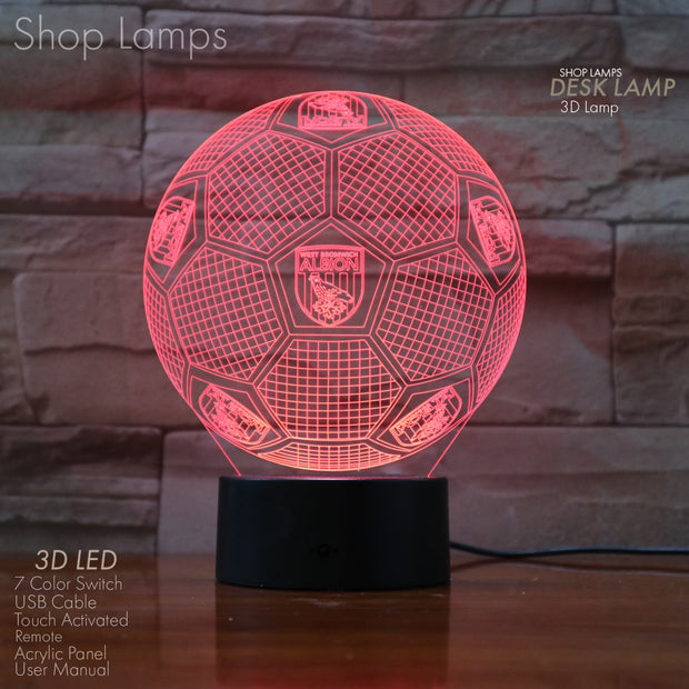 West Brom 3D Lamp