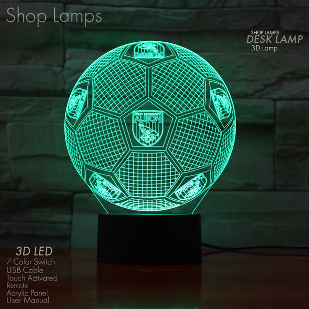 West Brom 3D Lamp