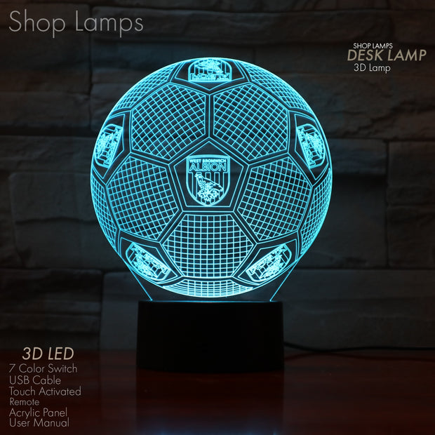 West Brom 3D Lamp