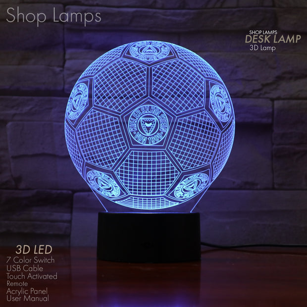 Holstein Kiel 3D Lamp