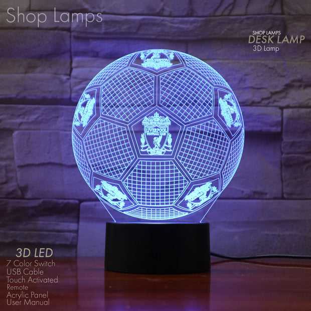 Liverpool 3D Lamp