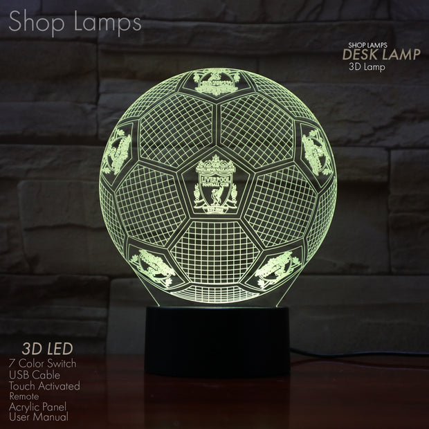 Liverpool 3D Lamp