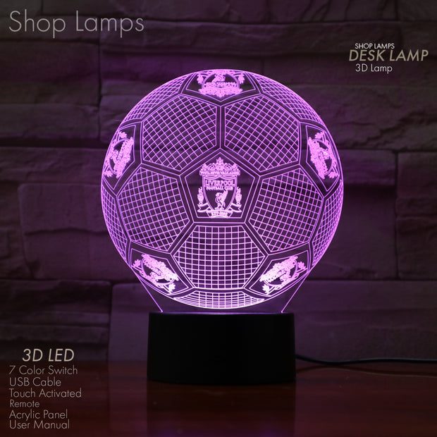 Liverpool 3D Lamp