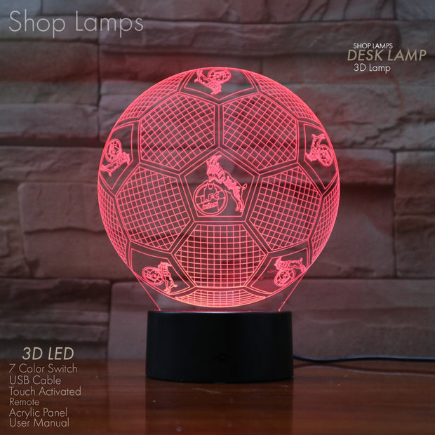 FC Köln 3D Lamp