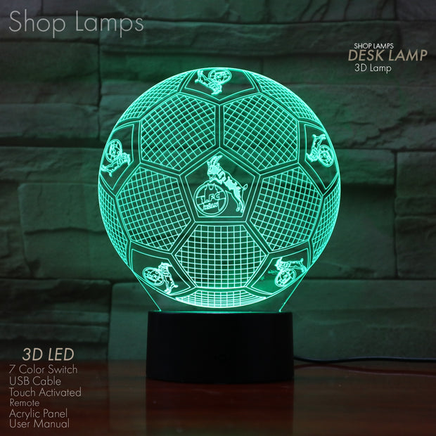 FC Köln 3D Lamp